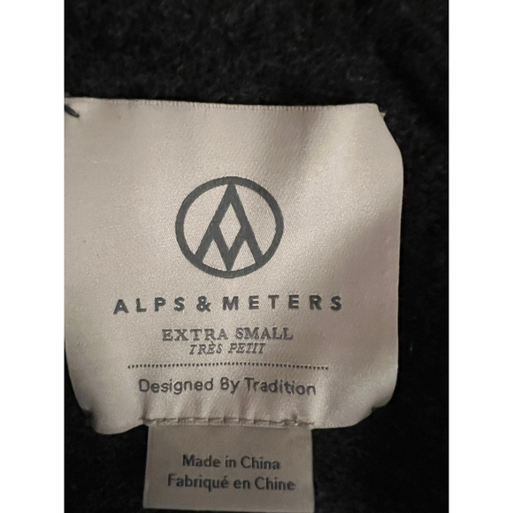 New Women's Alps & Meters Sweater XS Charcoal Gray Merino Wool & Cashmere $995 - Picture 5 of 7